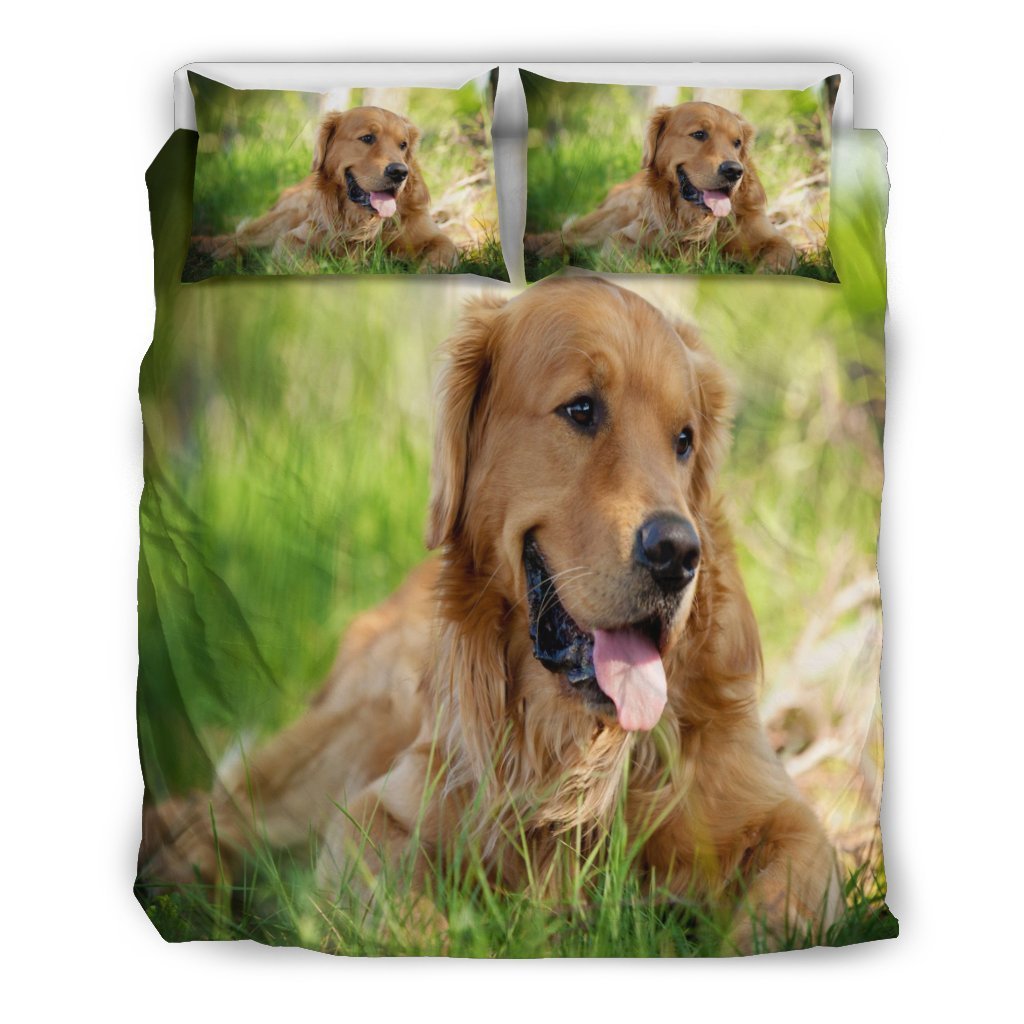 Golden Retriever Lovers Duvet Cover Set