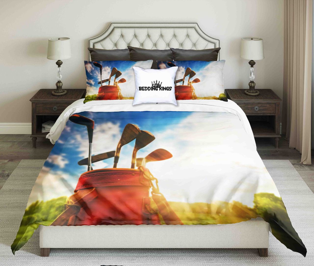 Golf Tools Onky Background Design | kings3D Customized Duvet Cover Bedding Sets