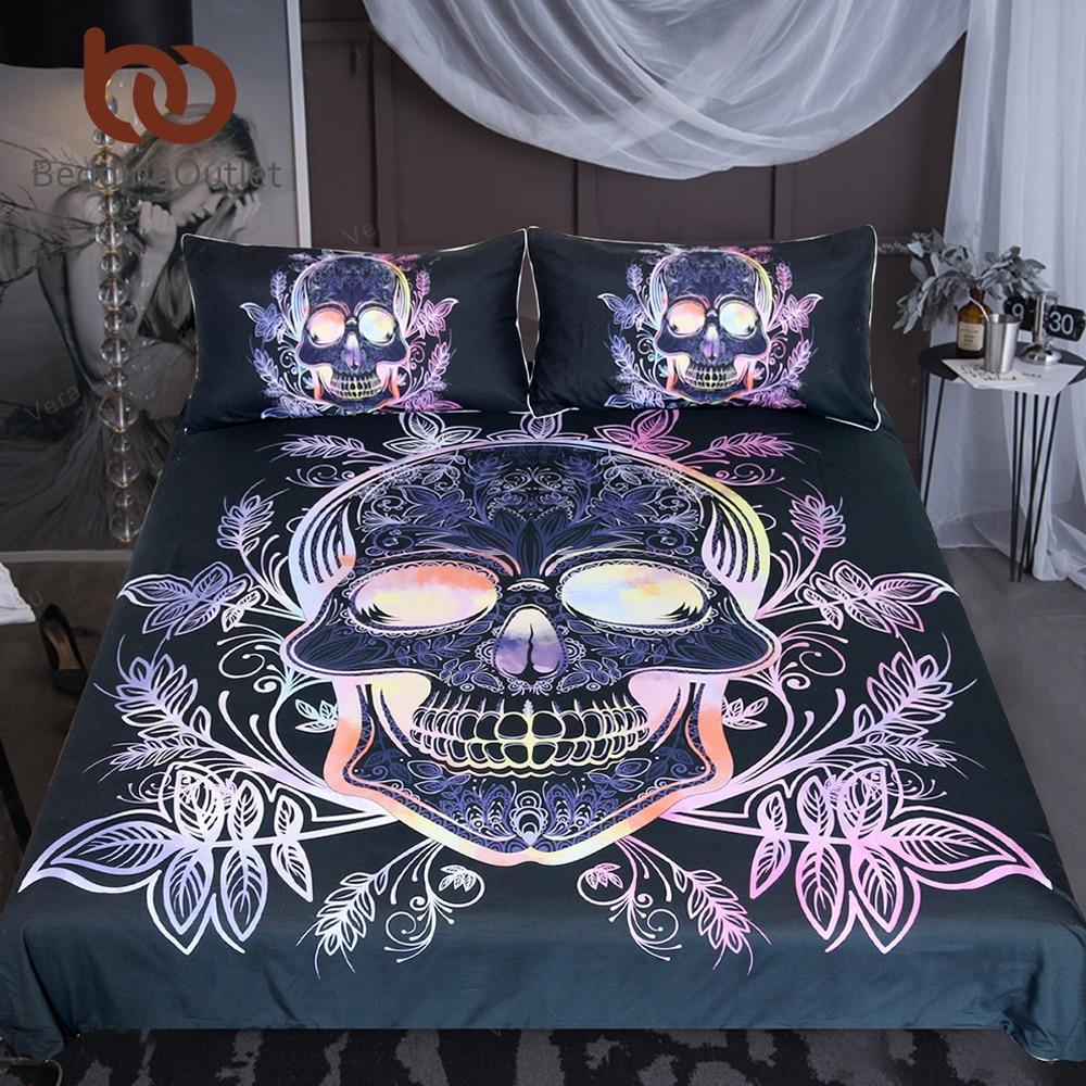 Gothickull Leaves Paisley et Pink Purple Bedclothes Floraltylish Home Textiles 3D Customized Duvet Cover Bedding Sets