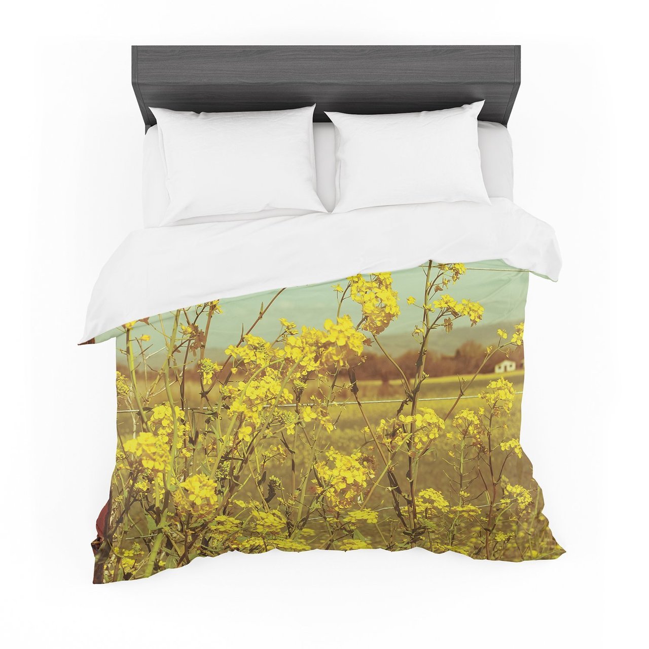 Graphic Tabby ‘Spring Breeze’ Yellow Photography Featherweight3D Customized Duvet Cover Bedding Sets