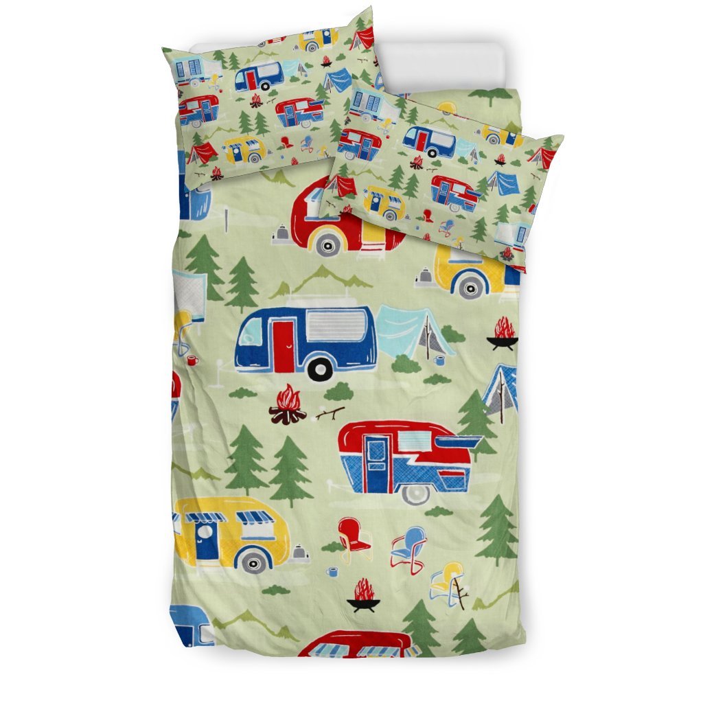 Great Outdoors Camper Green 3D Customized Duvet Cover Bedding Sets