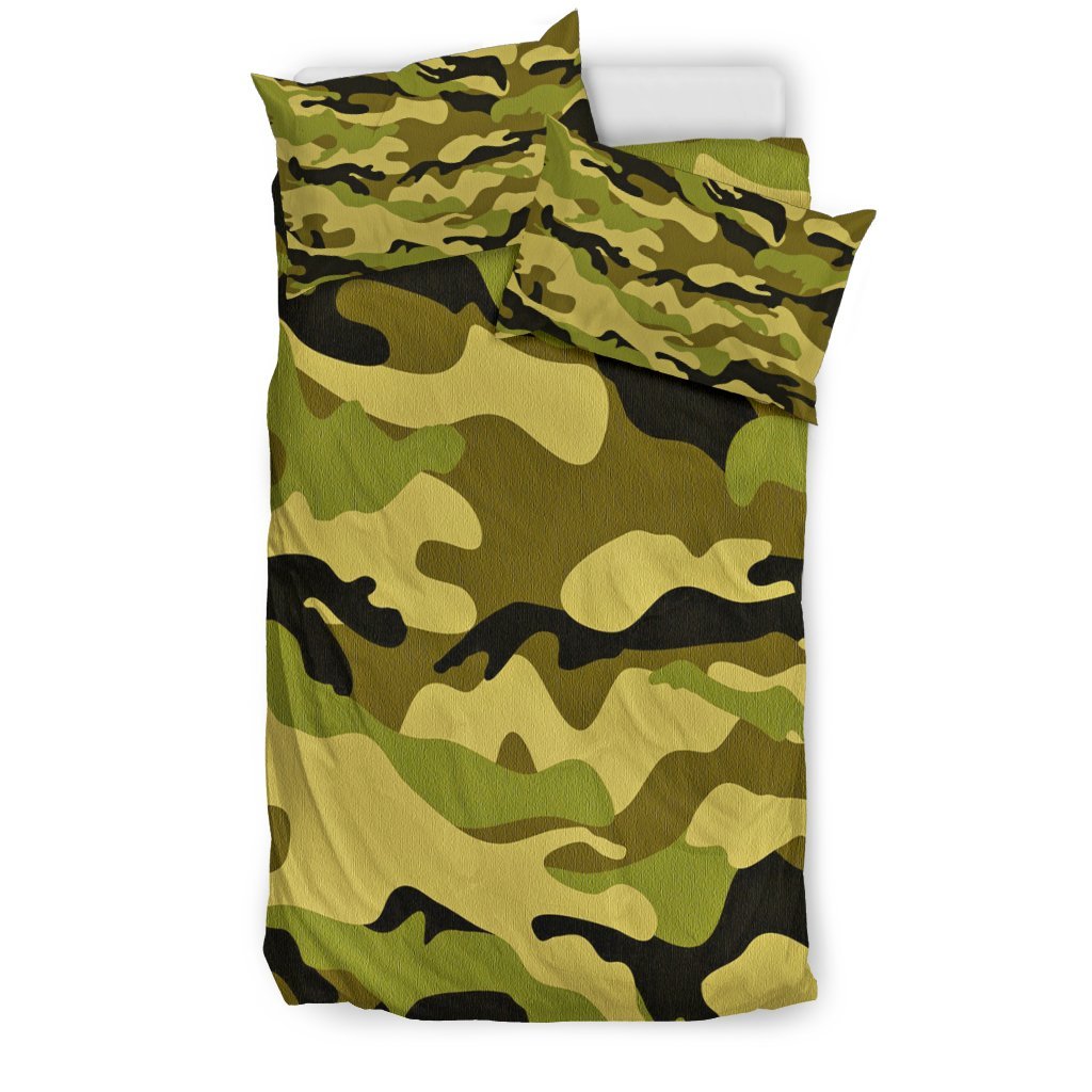 Green Camo Doona 3D Customized Duvet Cover Bedding Sets