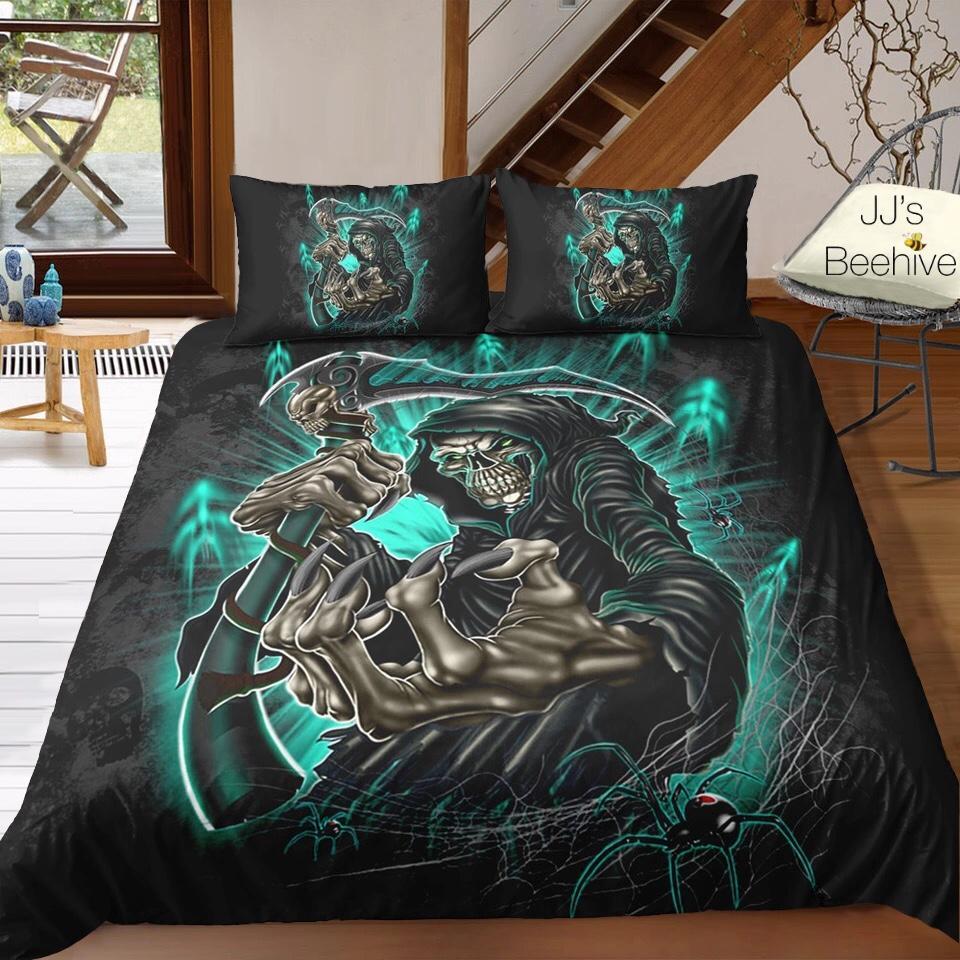 Green Evil The Deathcythe 3D Customized Duvet Cover Bedding Sets