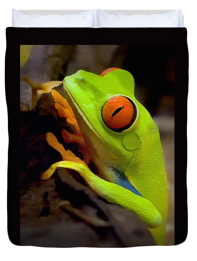 Green Tree Frog 3D Customized Duvet Cover Bedding Sets
