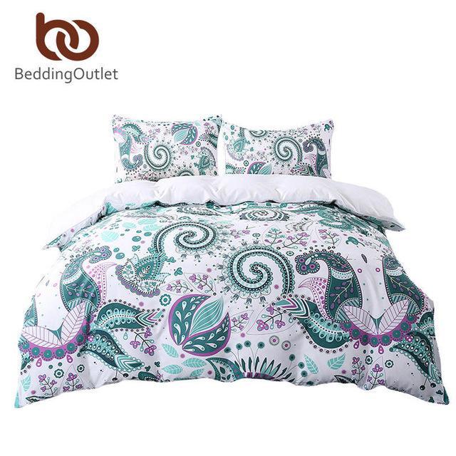Green Twinize3D Customized Duvet Cover Bedding Sets