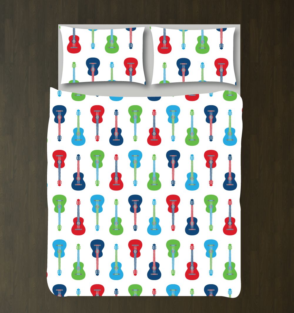 Guitar Bedding Set Customized Duvet Cover