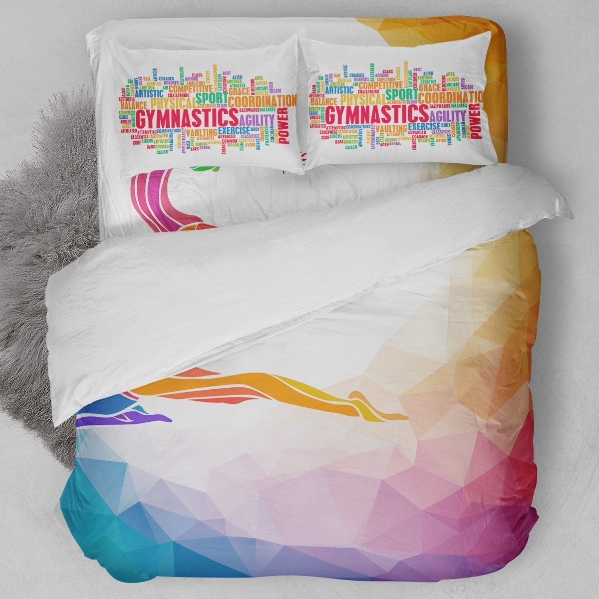 Gymnastics Abstract B Bedding Set