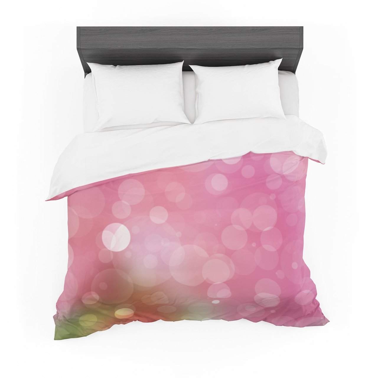 Gypsy Pink Bokeh Cotton3D Customized Duvet Cover Bedding Sets
