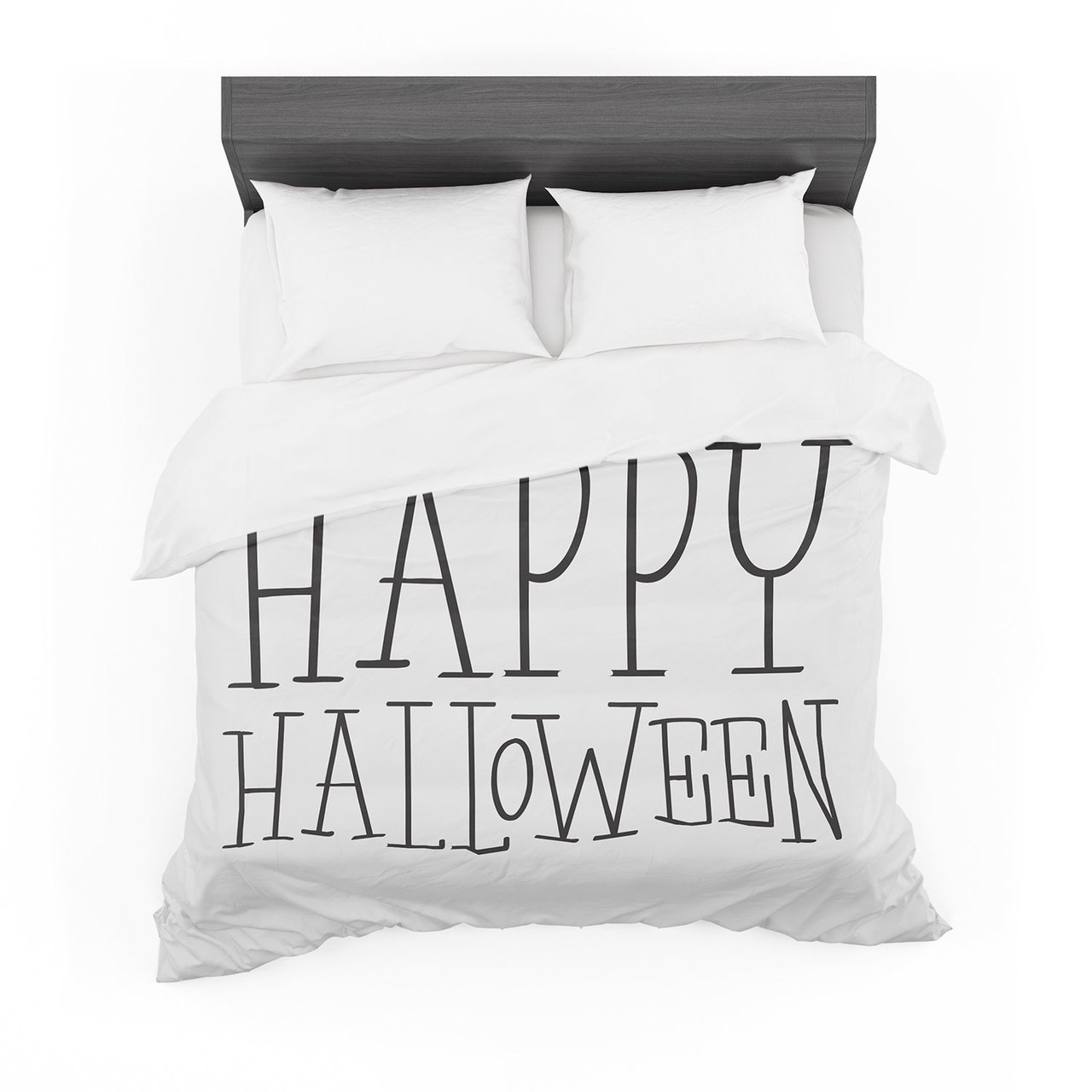 Happy Halloween White Featherweight3D Customized Duvet Cover Bedding Sets
