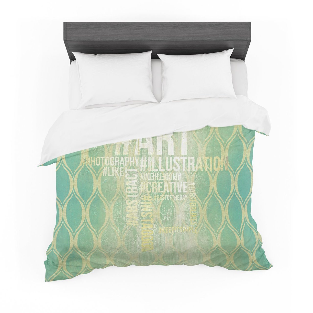 Hashtag Cotton3D Customized Duvet Cover Bedding Sets