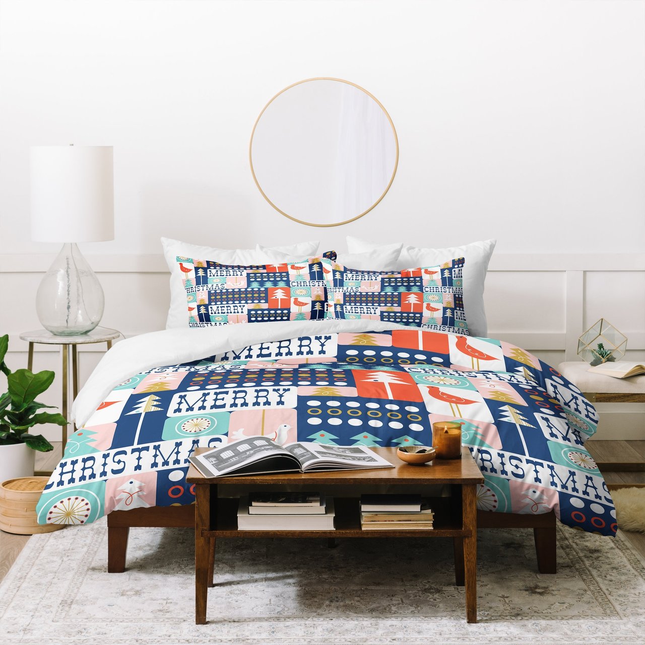 Heather Dutton Christmas Collage Chill Duvet Cover