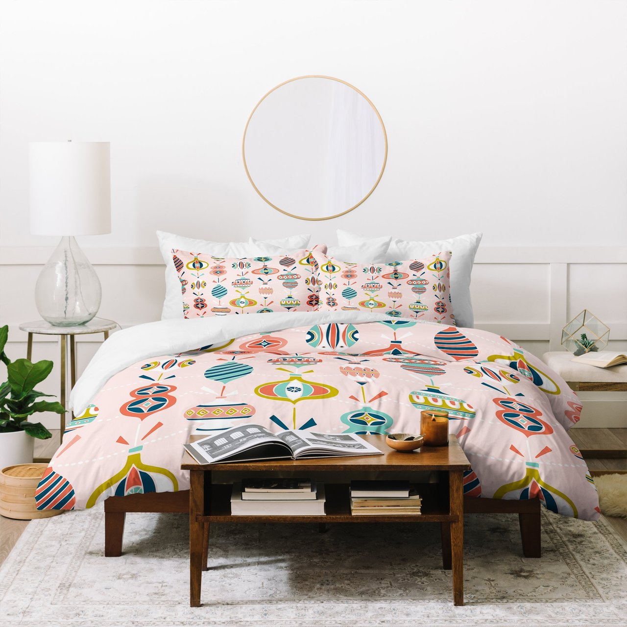 Heather Dutton Decorated Blush Duvet Cover