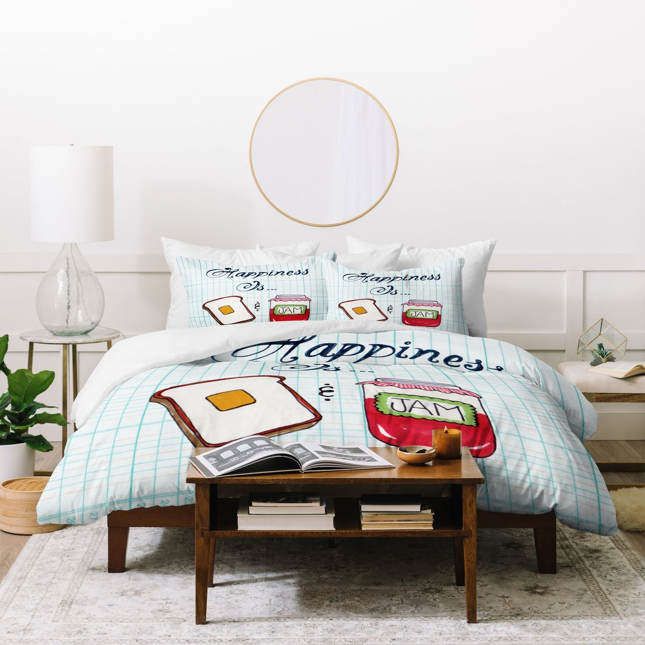 Heather Dutton Happiness Is Toast And Jam Duvet Cover Bedding Sets