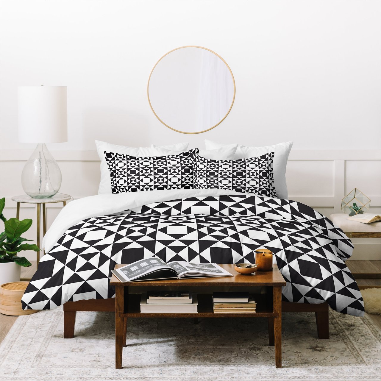 Heather Dutton Rhythm Black Duvet Cover Bedding Sets