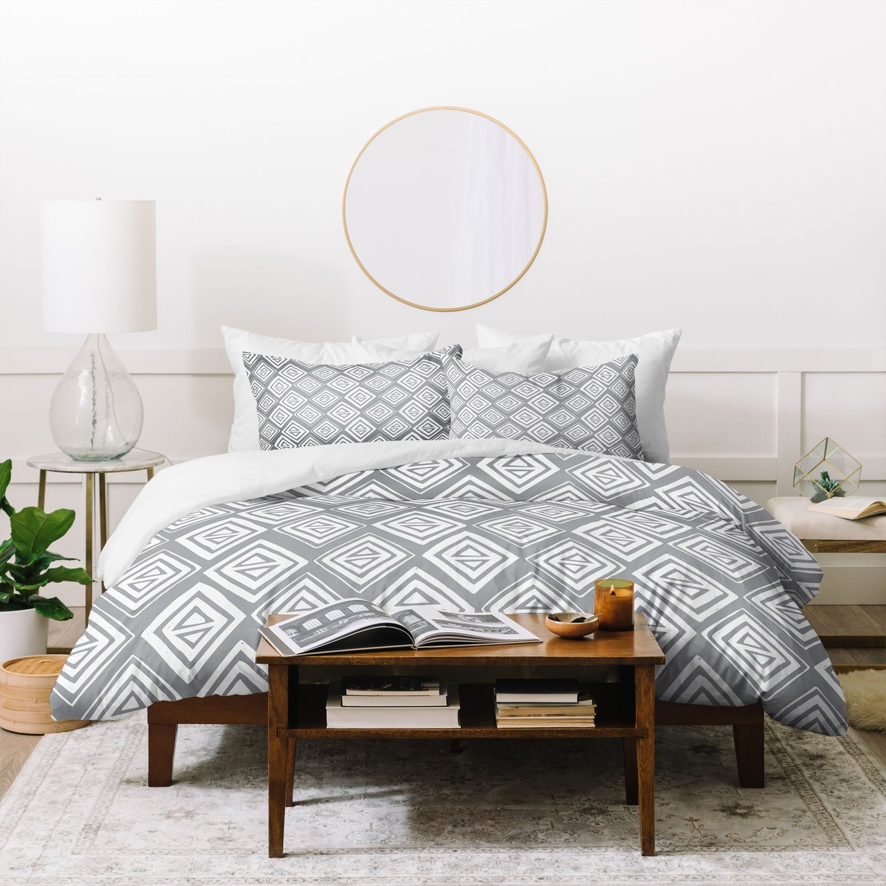 Heather Dutton Study in Gray Duvet Cover