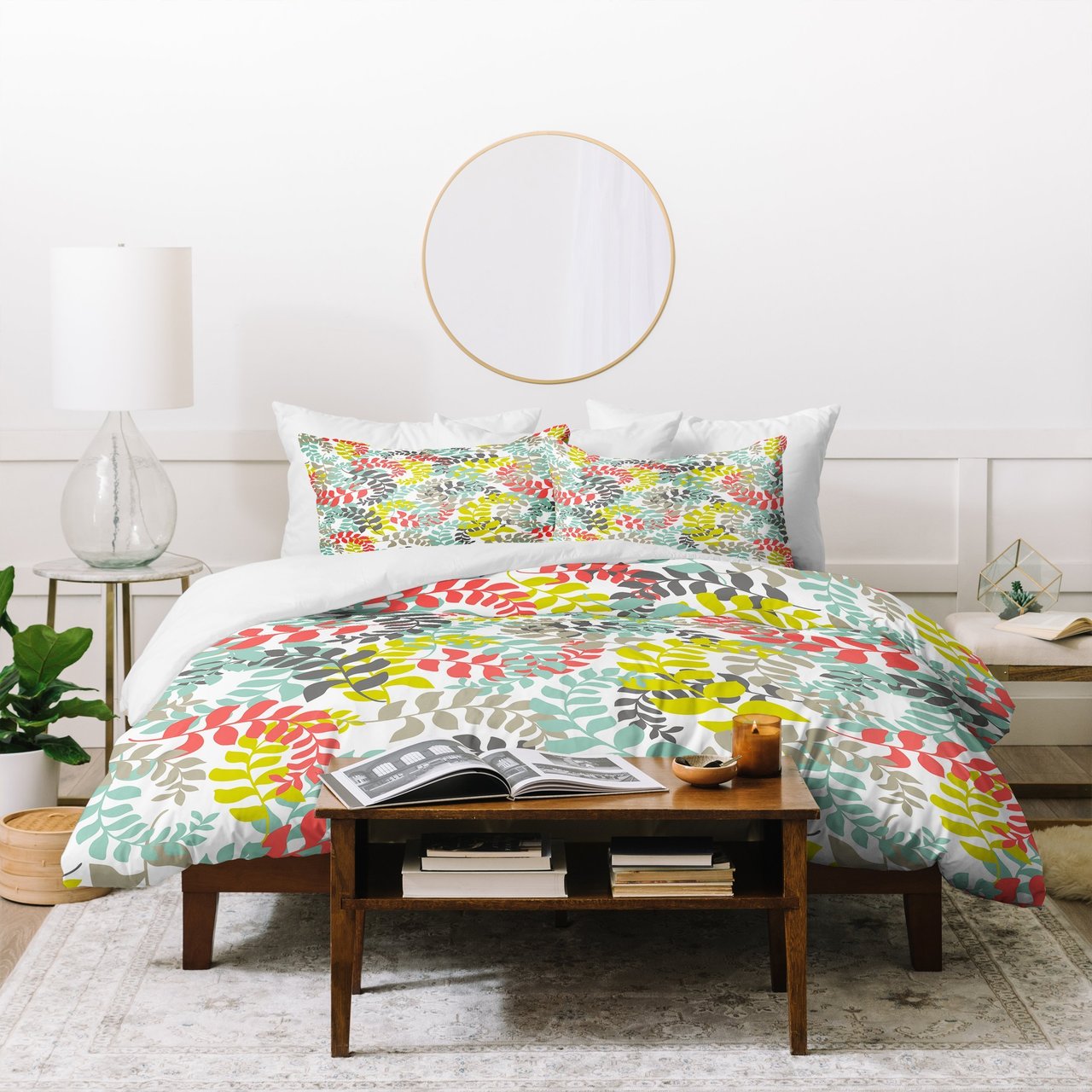 Heather Dutton Undertow Coral Duvet Cover
