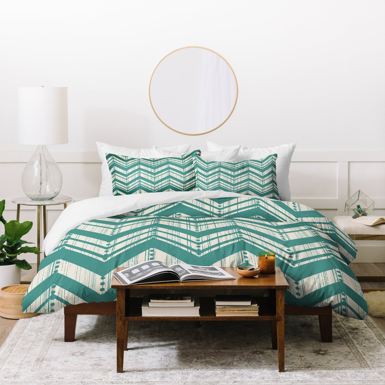 Heather Dutton Weathered Chevron Duvet Cover Bedding Sets