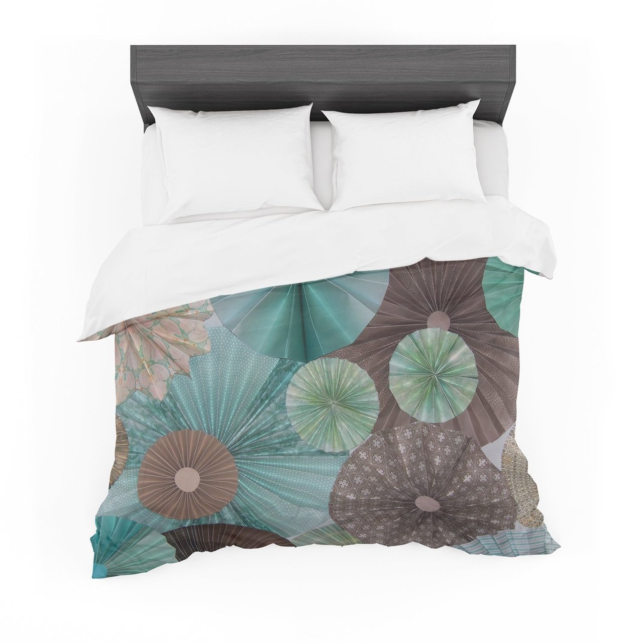 Heidi Jennings ‘Atlantis’ Teal Brown Featherweight3D Customized Duvet Cover Bedding Sets