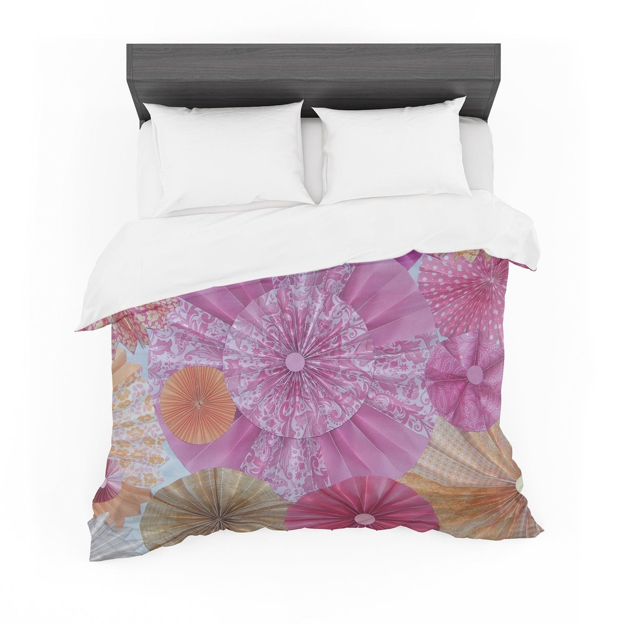 Heidi Jennings ‘Blossoming’ Pink Orange Featherweight3D Customized Duvet Cover Bedding Sets