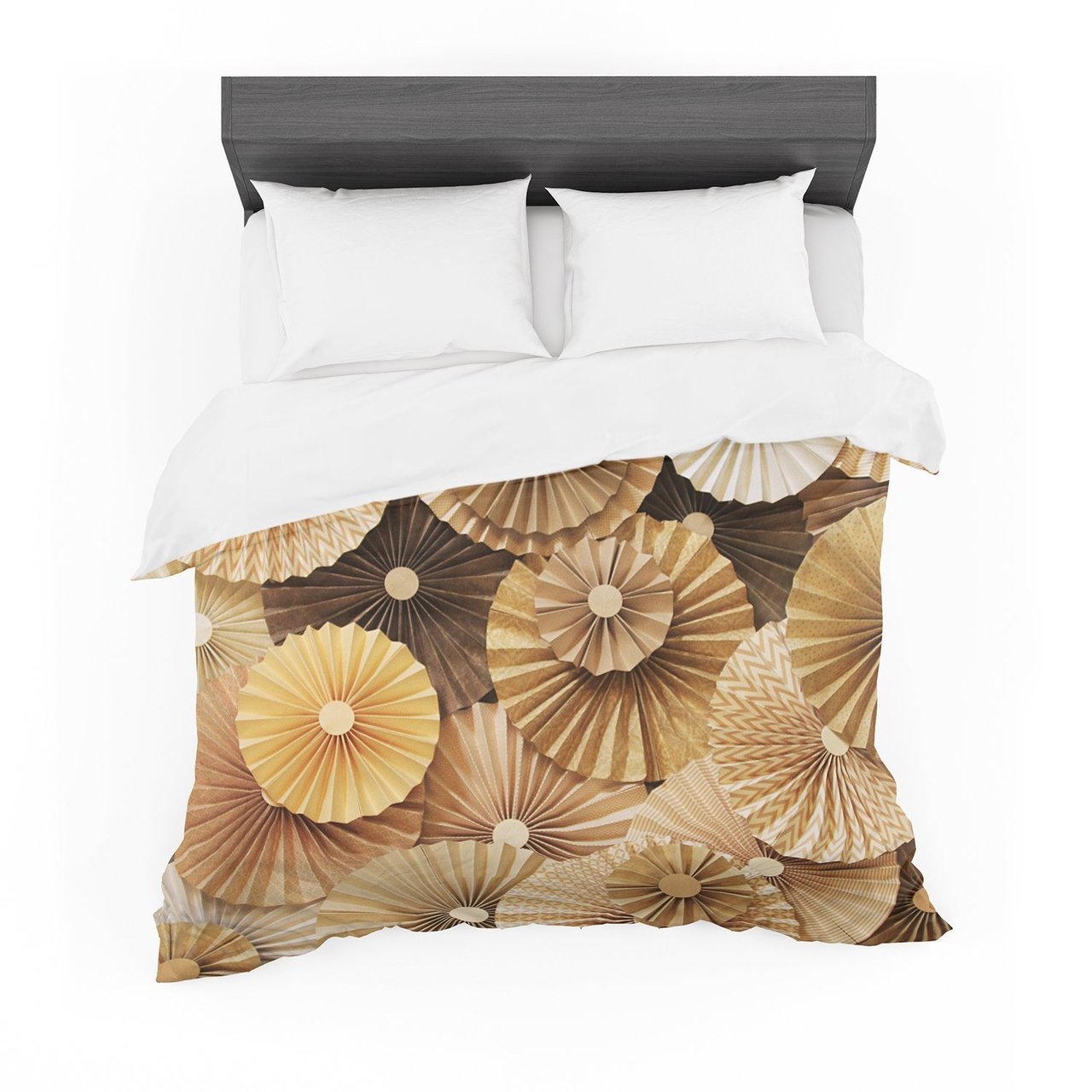 Heidi Jennings ‘Caramel Latte’ Yellow Gold Featherweight3D Customized Duvet Cover Bedding Sets