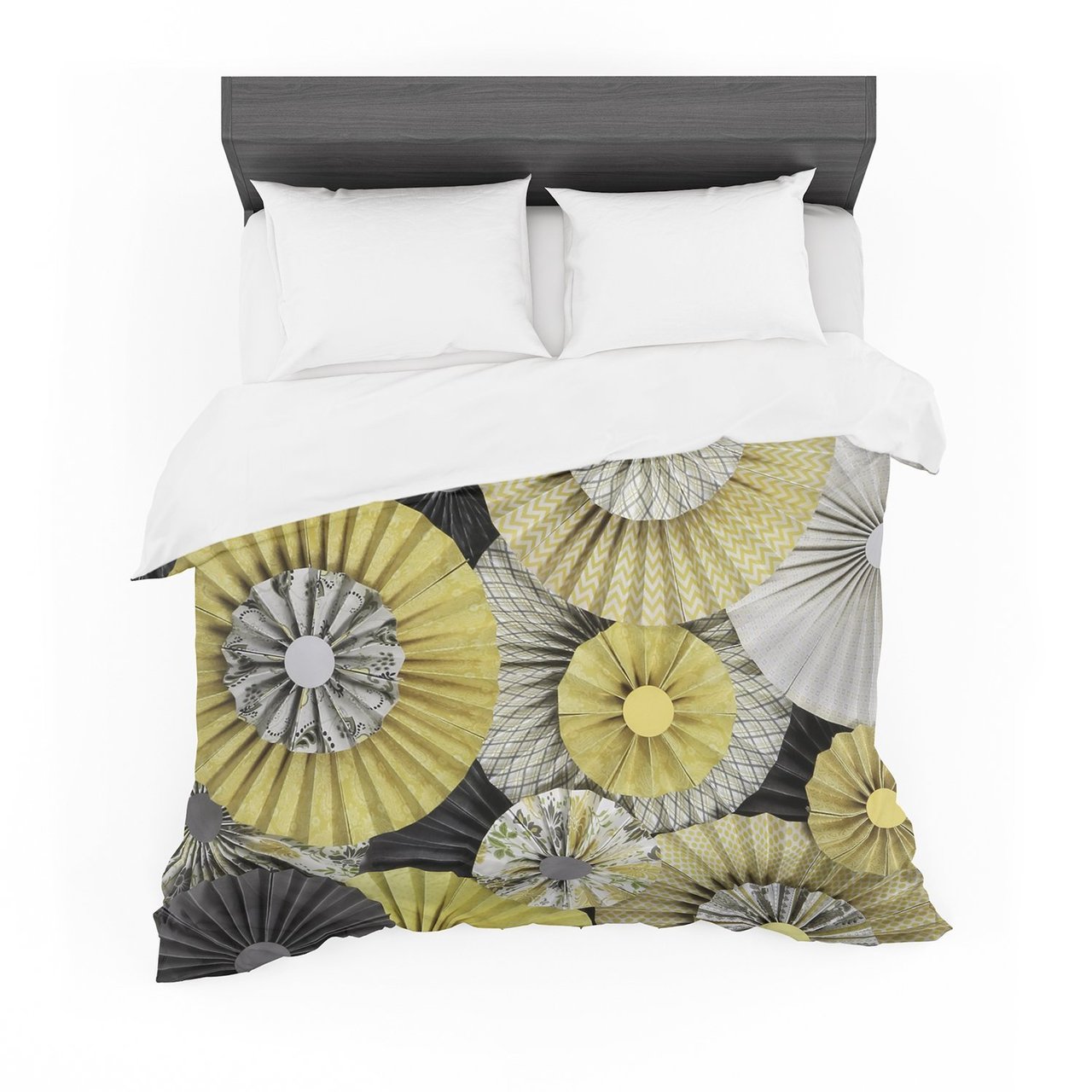 Heidi Jennings ‘Daffodil’ Yellow Black Featherweight3D Customized Duvet Cover Bedding Sets