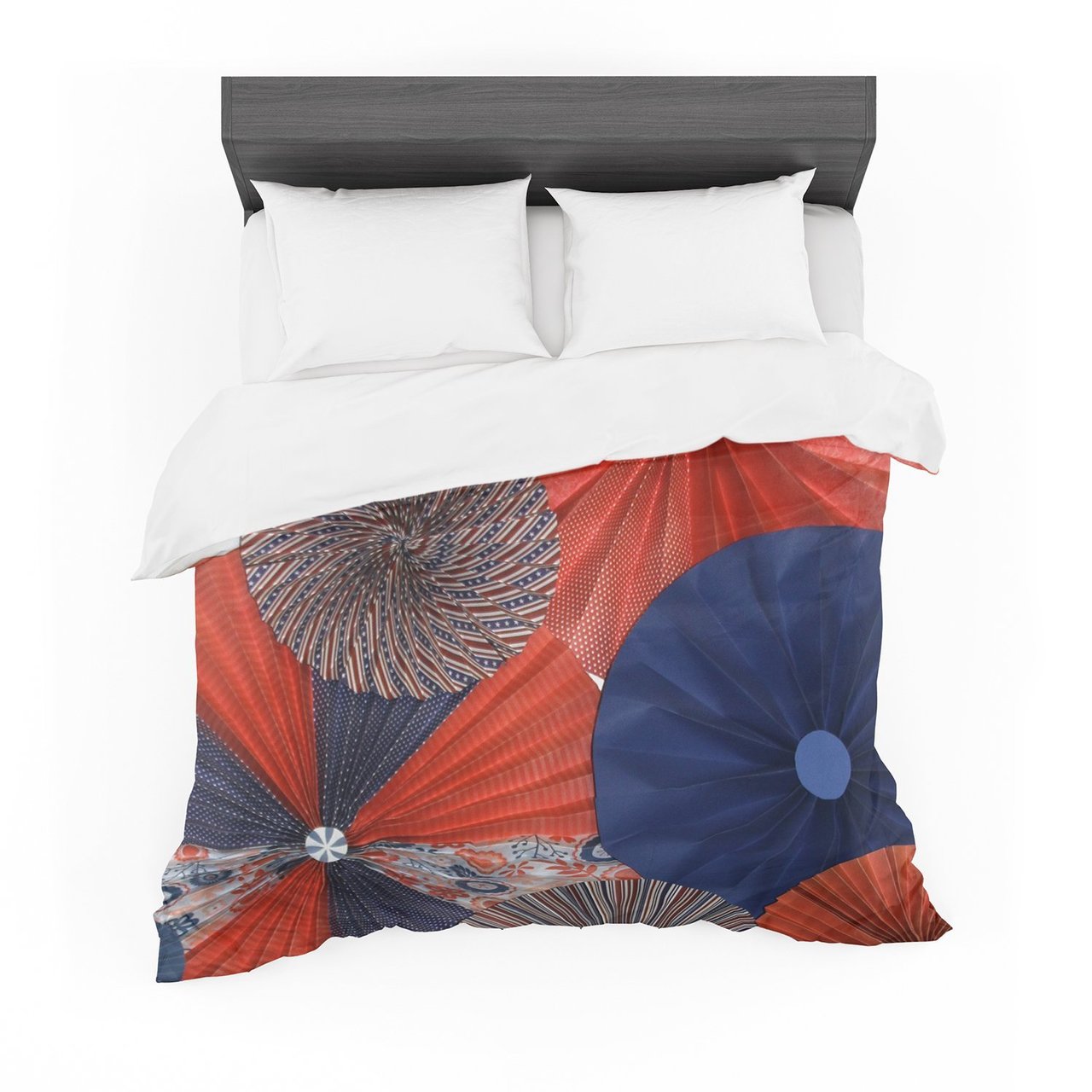 Heidi Jennings ‘Liberty’ Red Blue Cotton3D Customized Duvet Cover Bedding Sets
