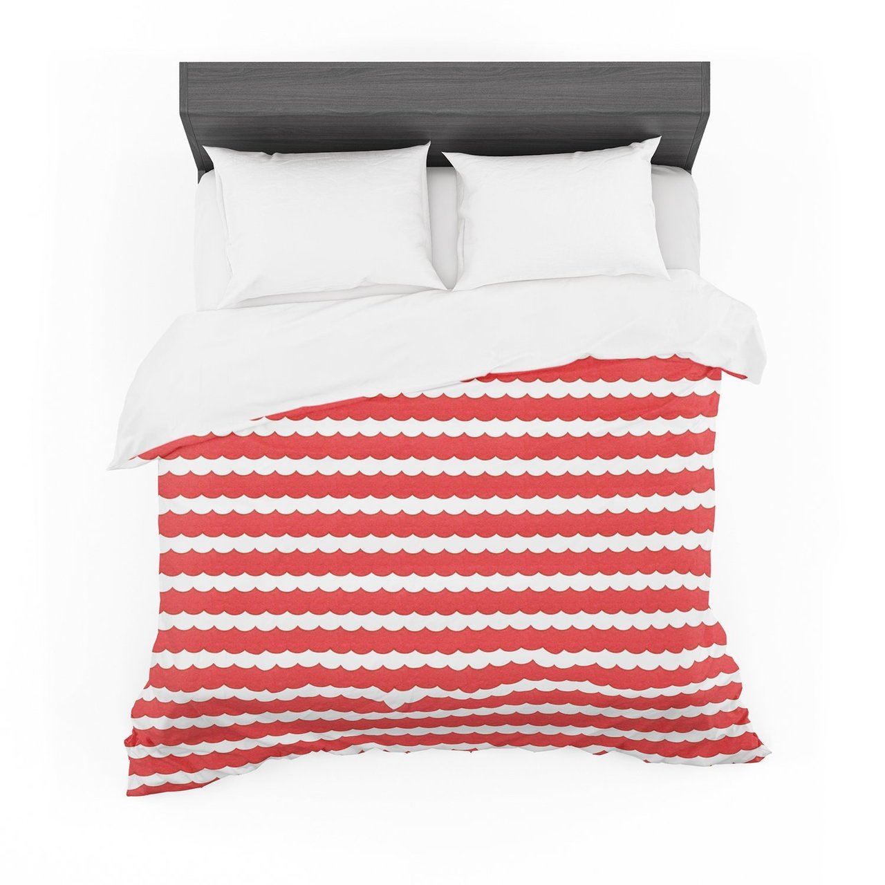 Heidi Jennnings ‘Feeling Festive’ Red White Featherweight3D Customized Duvet Cover Bedding Sets