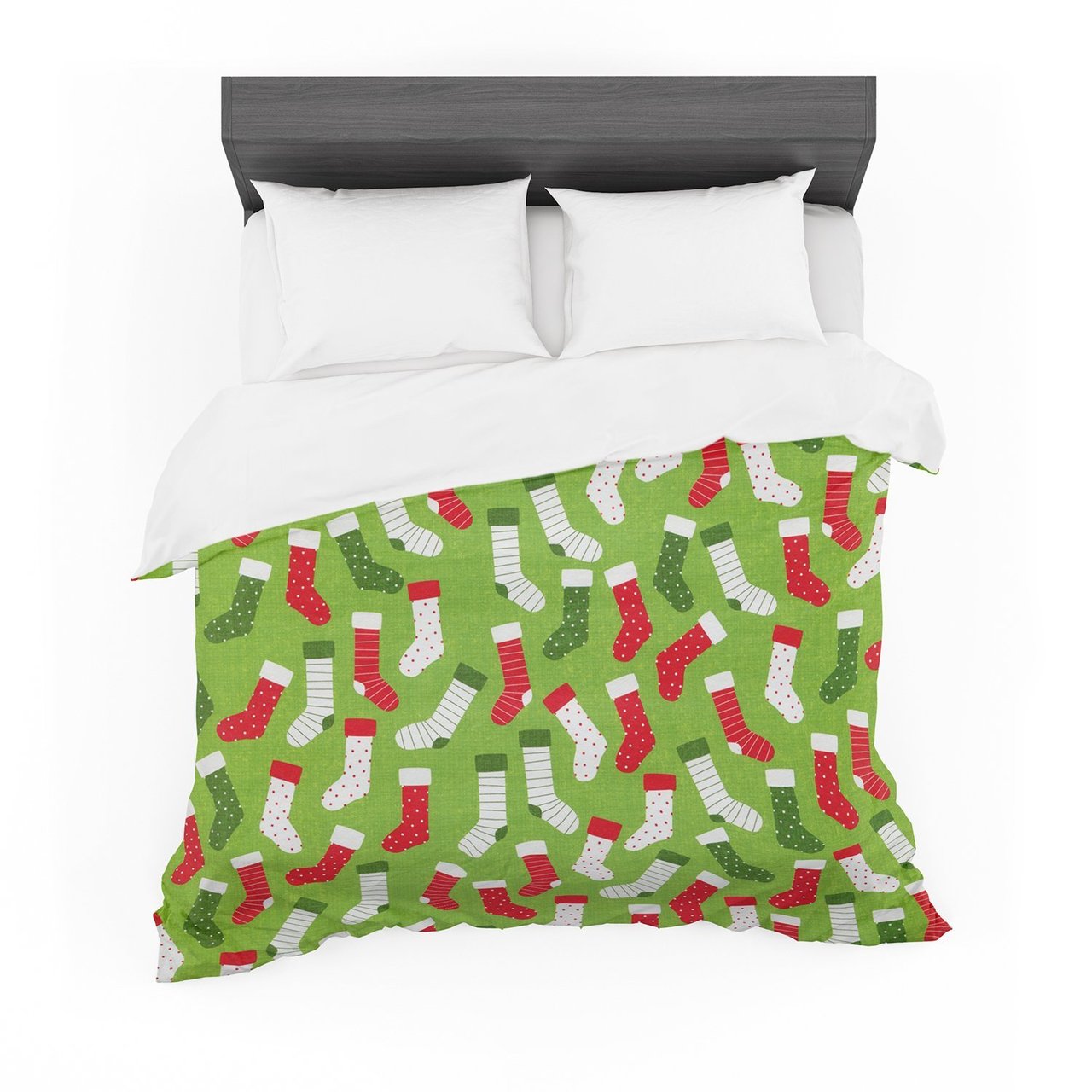 Heidi Jennnings ‘Stockingeason’ Red Green Featherweight3D Customized Duvet Cover Bedding Sets