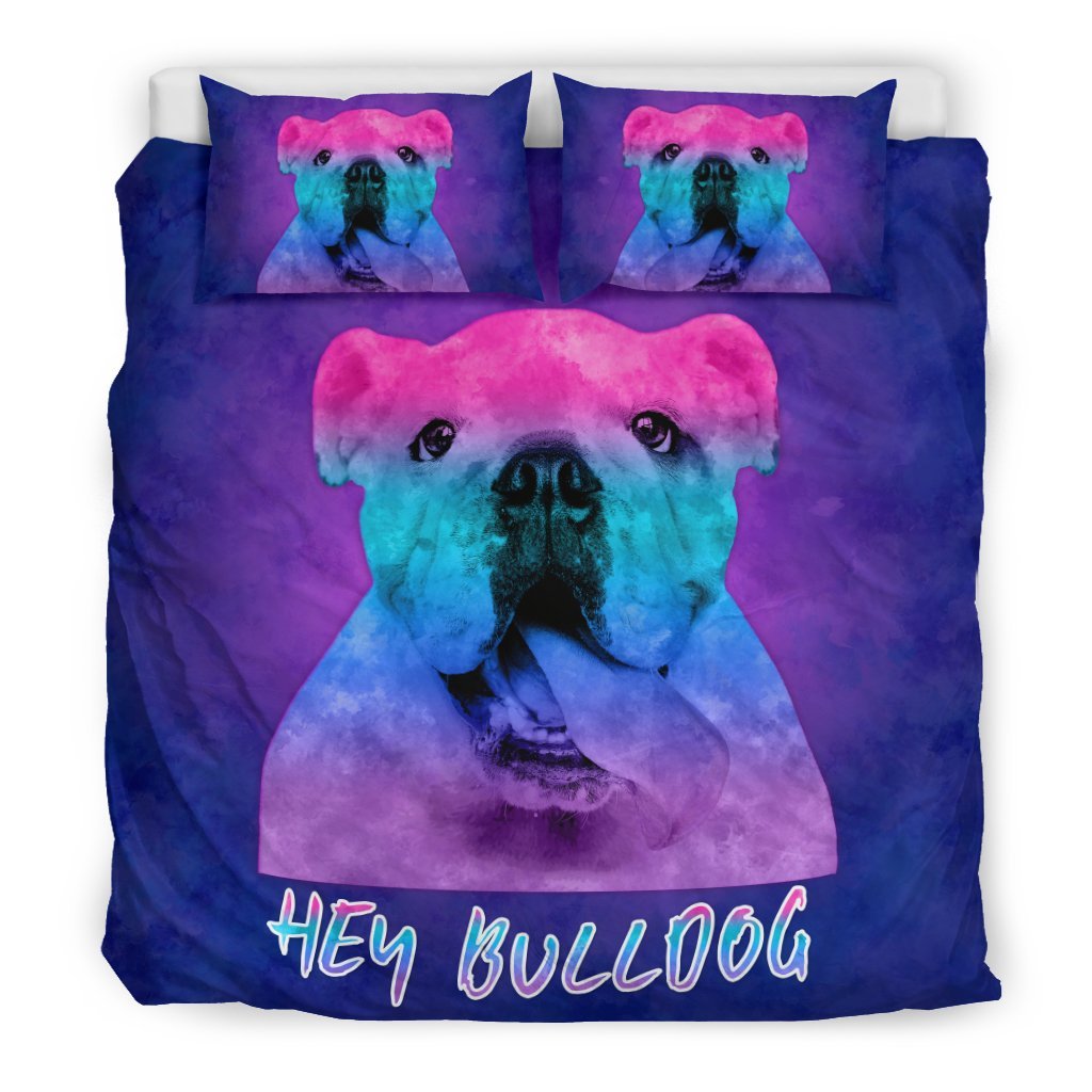 Hey Bulldog for Lovers of Bulldogs3D Customized Duvet Cover Bedding Sets