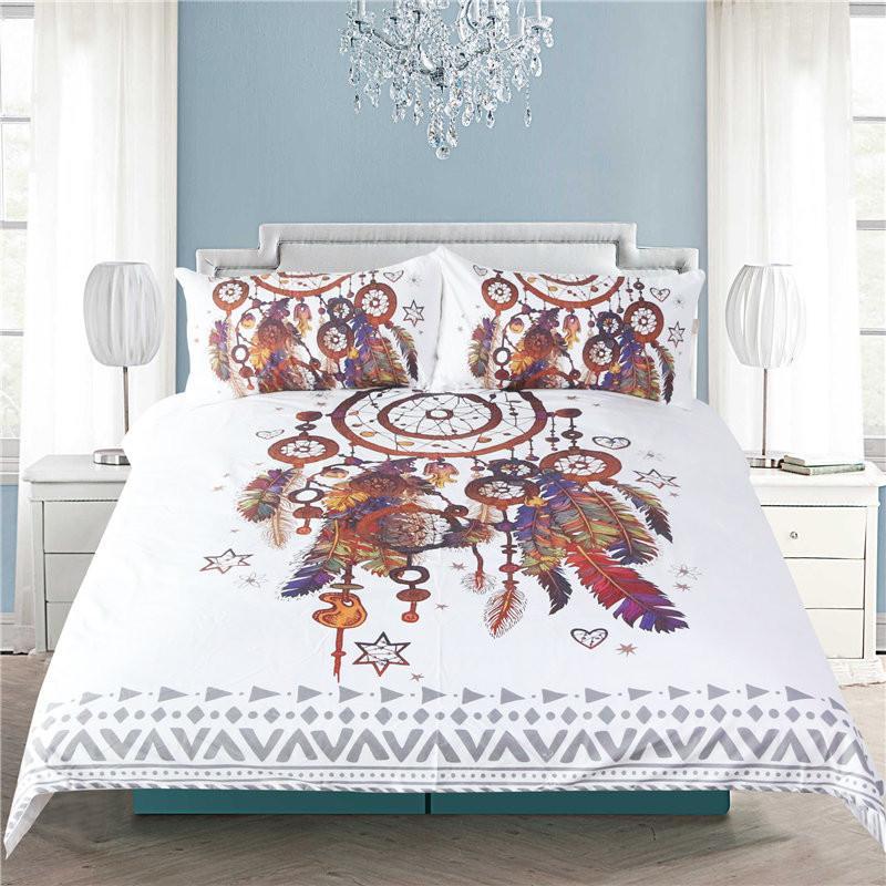 Hipster Watercolor Dreamcatcher 3D Customized Duvet Cover Bedding Sets