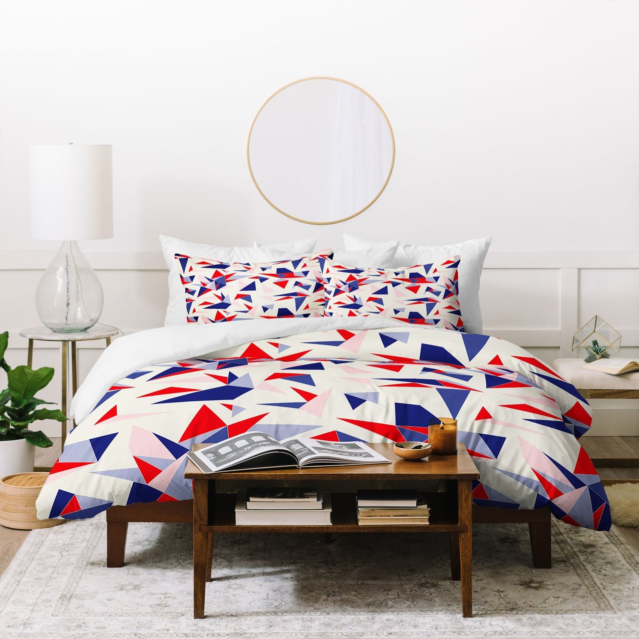 Holli Zollinger Bright Origami Duvet Cover