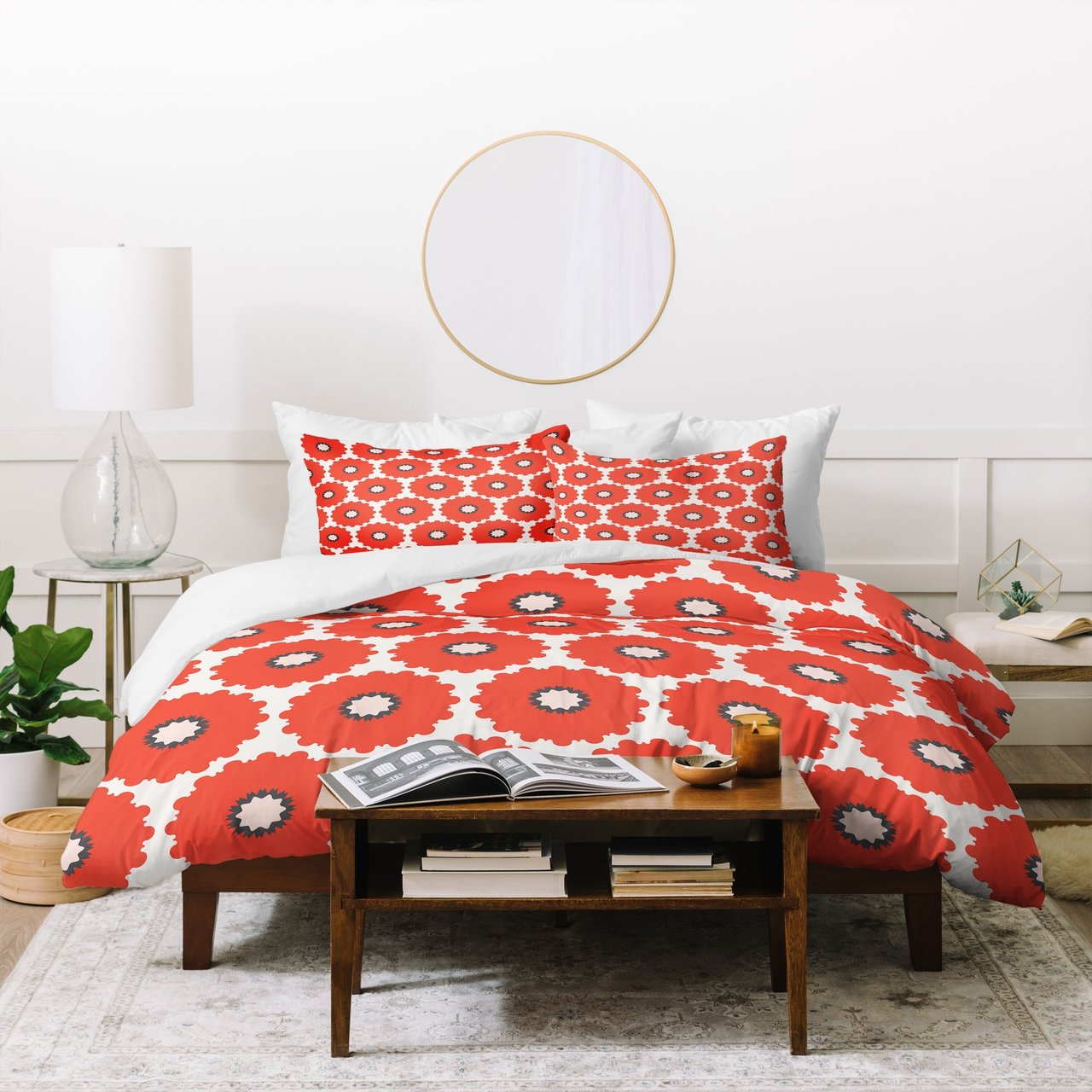 Holli Zollinger Coral Pop Duvet Cover Bedding Sets