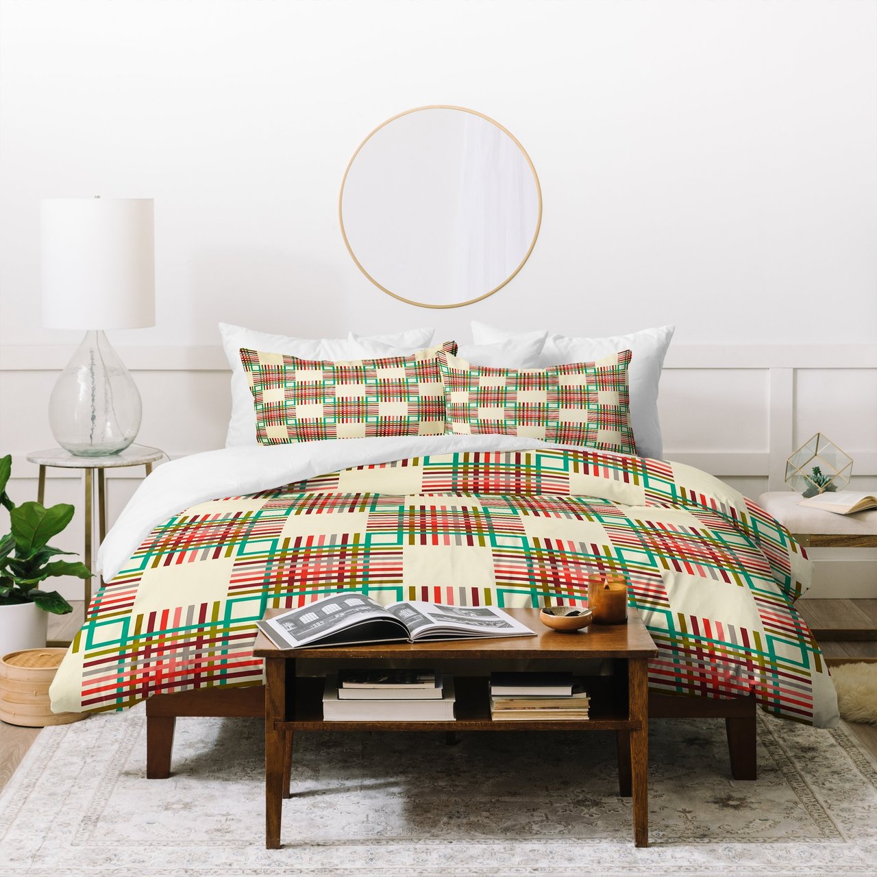 Holli Zollinger Cross Hatch Color Duvet Cover