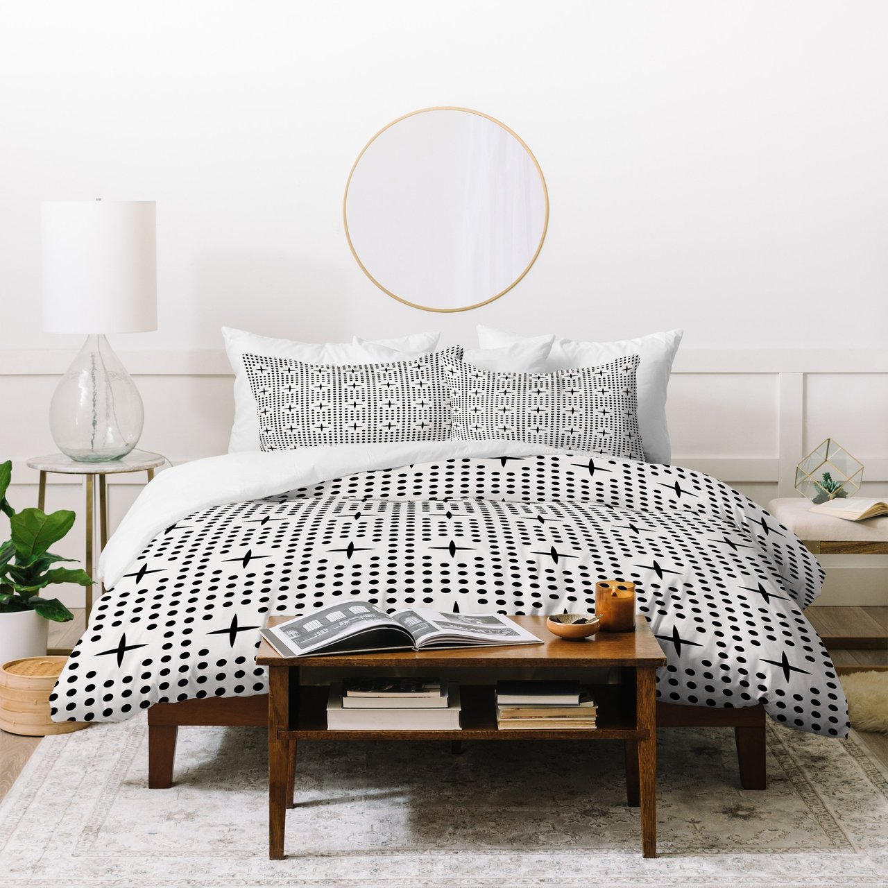 Holli Zollinger Dot And Plus Mudcloth Duvet Cover