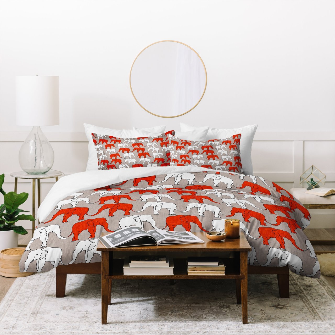Holli Zollinger Elephant Walk Duvet Cover