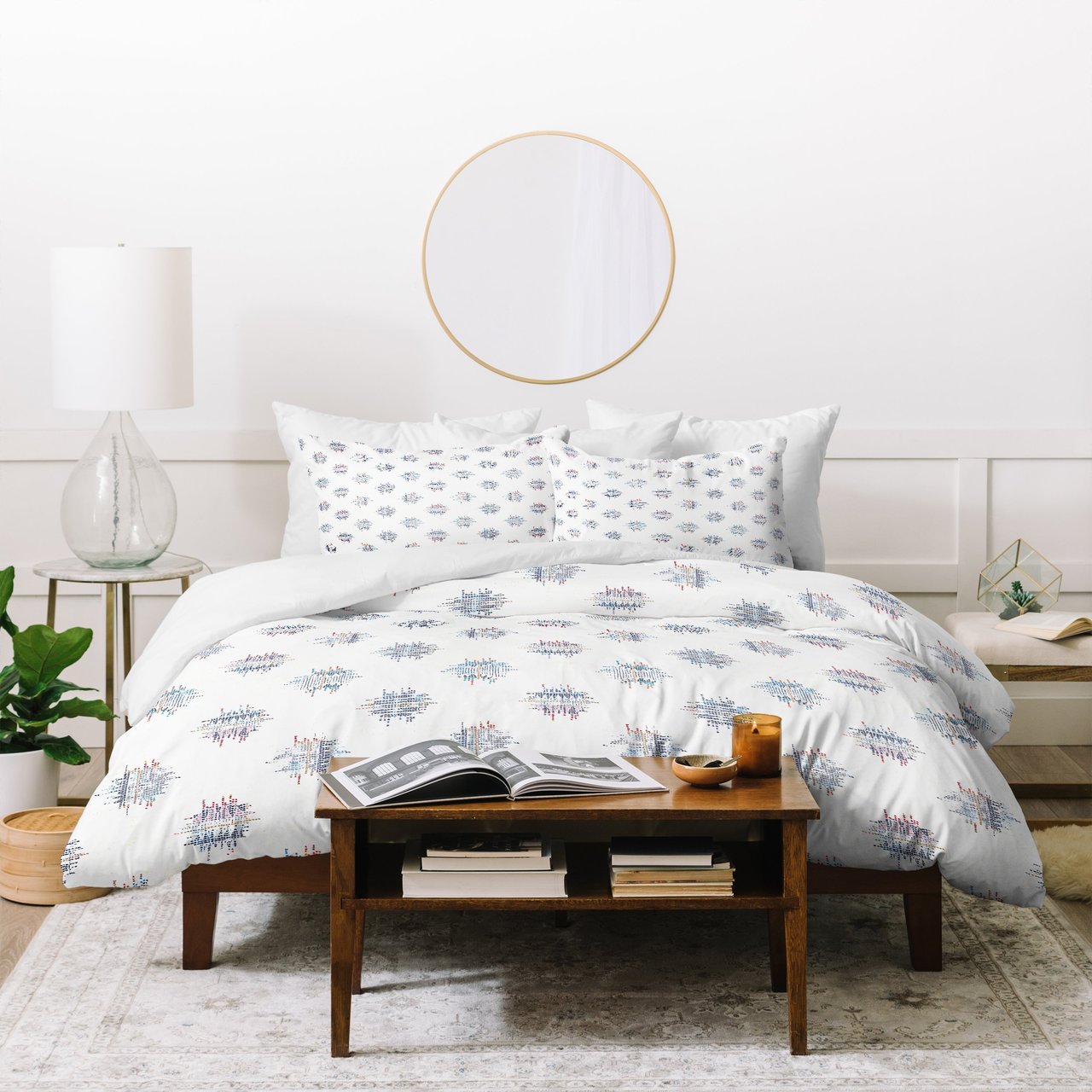 Holli Zollinger FRENCH LINEN IKAT DOT Duvet Cover