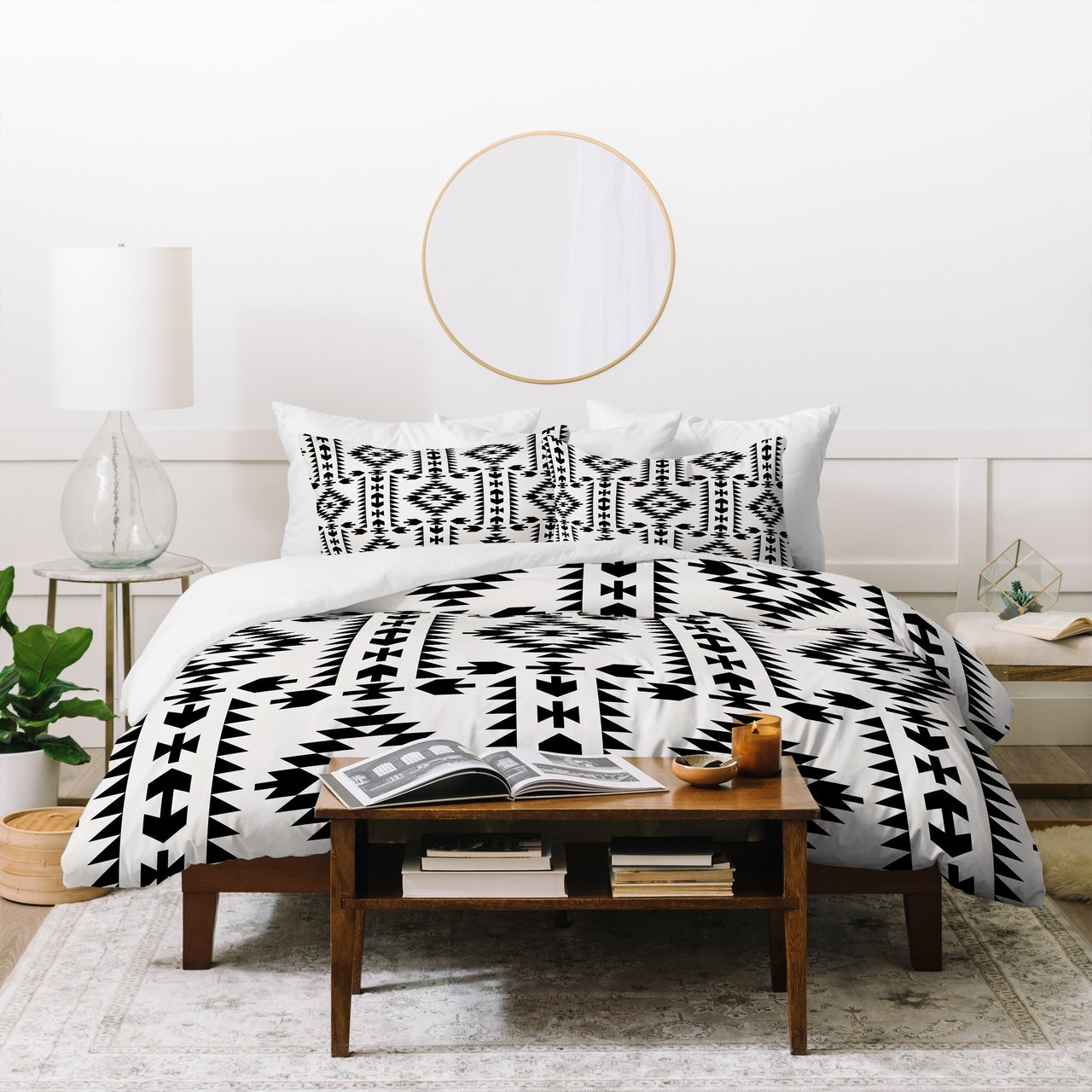 Holli Zollinger Geo Panel White Duvet Cover Bedding Sets