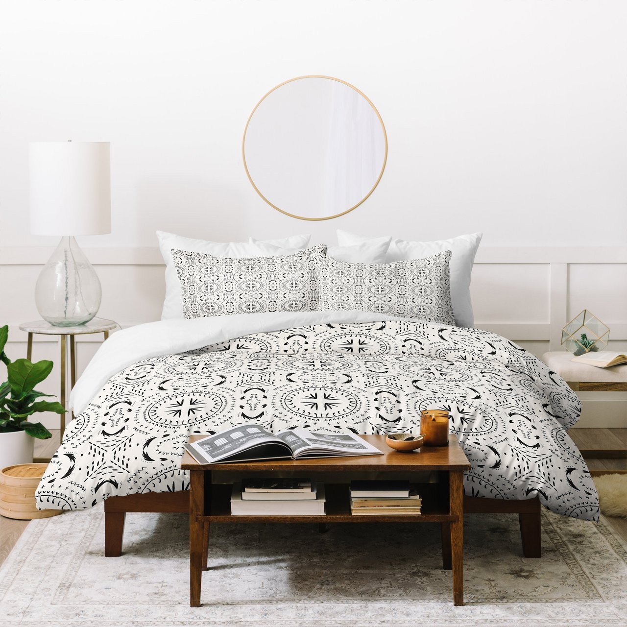 Holli Zollinger MANDALA TILE LIGHT Duvet Cover