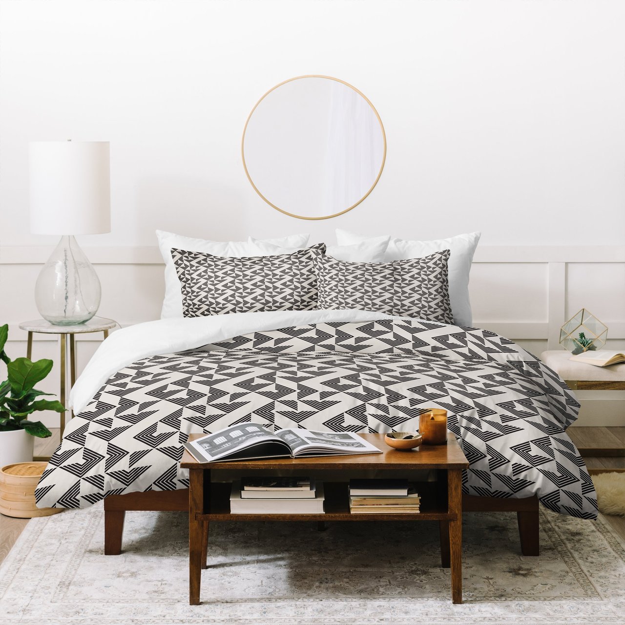 Holli Zollinger Mod Circuit Neutral Duvet Cover Bedding Sets