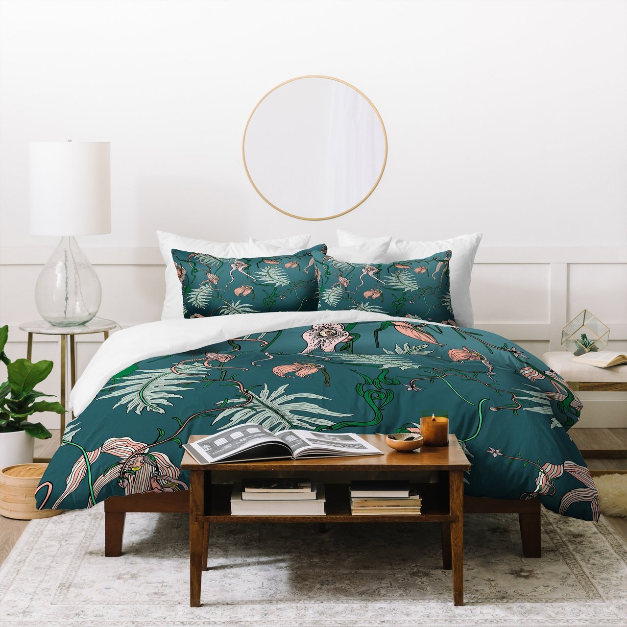 Holli Zollinger ORCHID BOTANICAL Duvet Cover