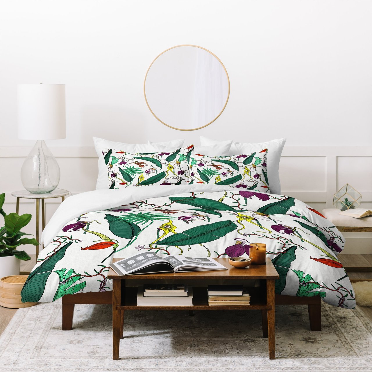 Holli Zollinger ORCHID GARDEN Duvet Cover