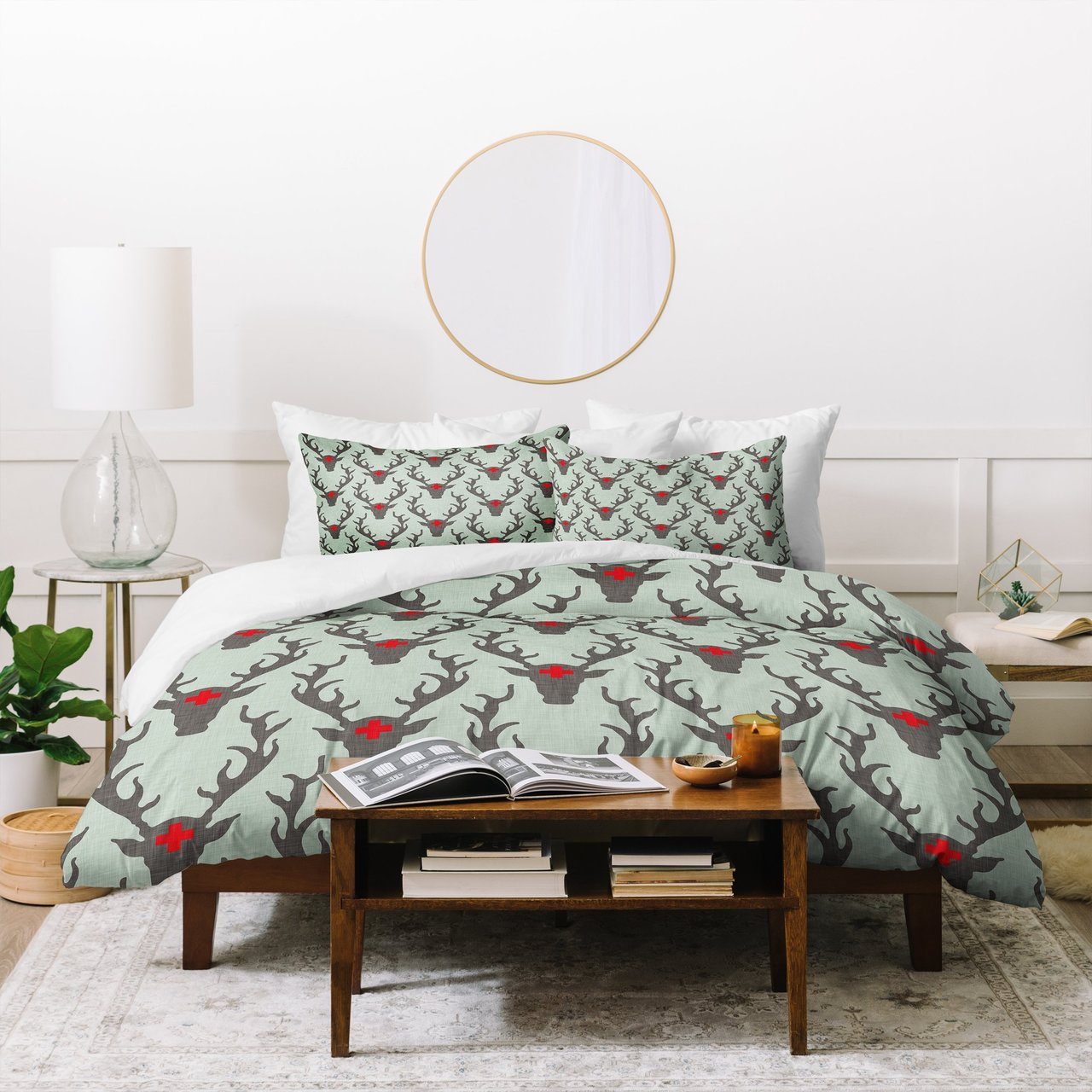 Holli Zollinger Scando Deer Duvet Cover