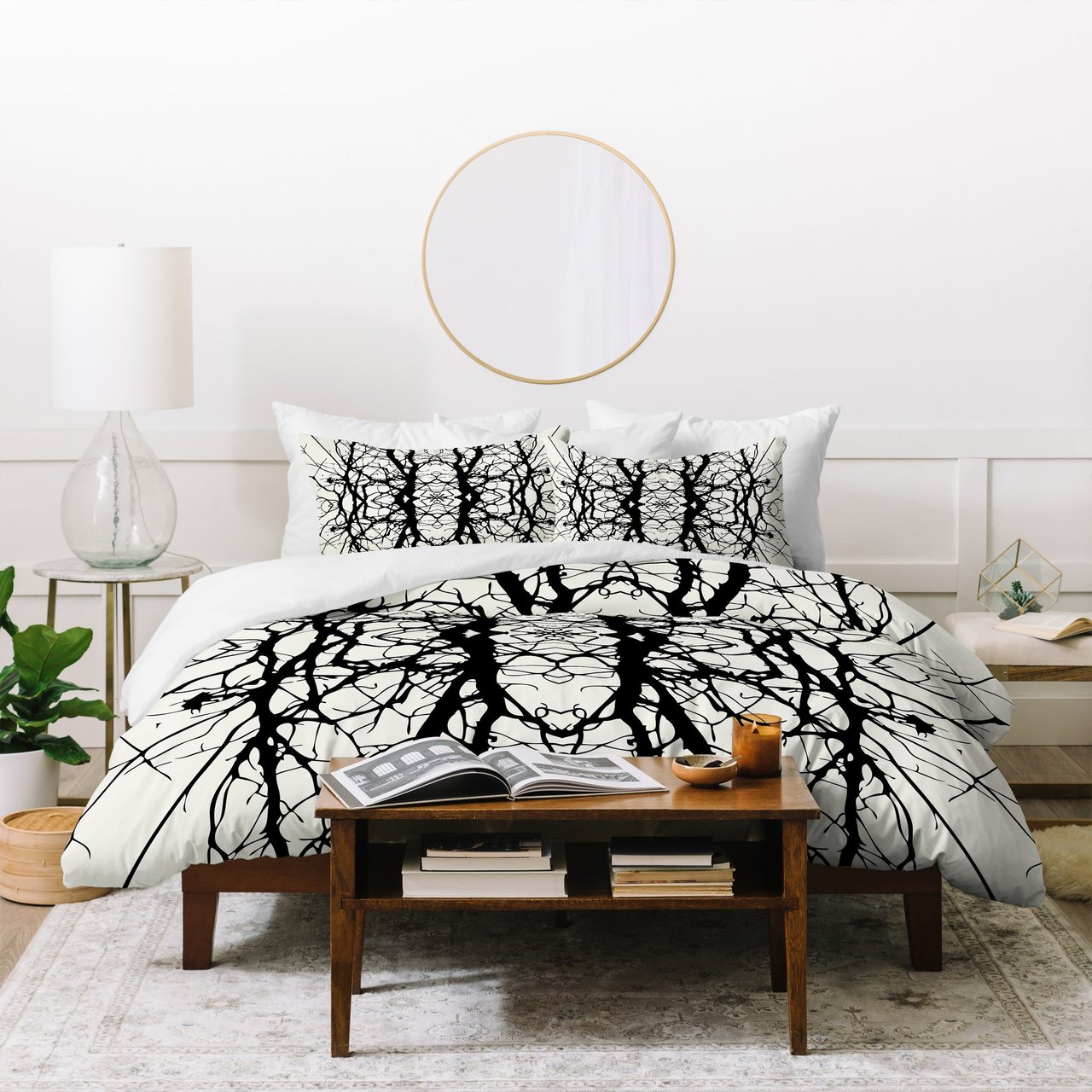 Holli Zollinger Tree Silhouette Black Duvet Cover