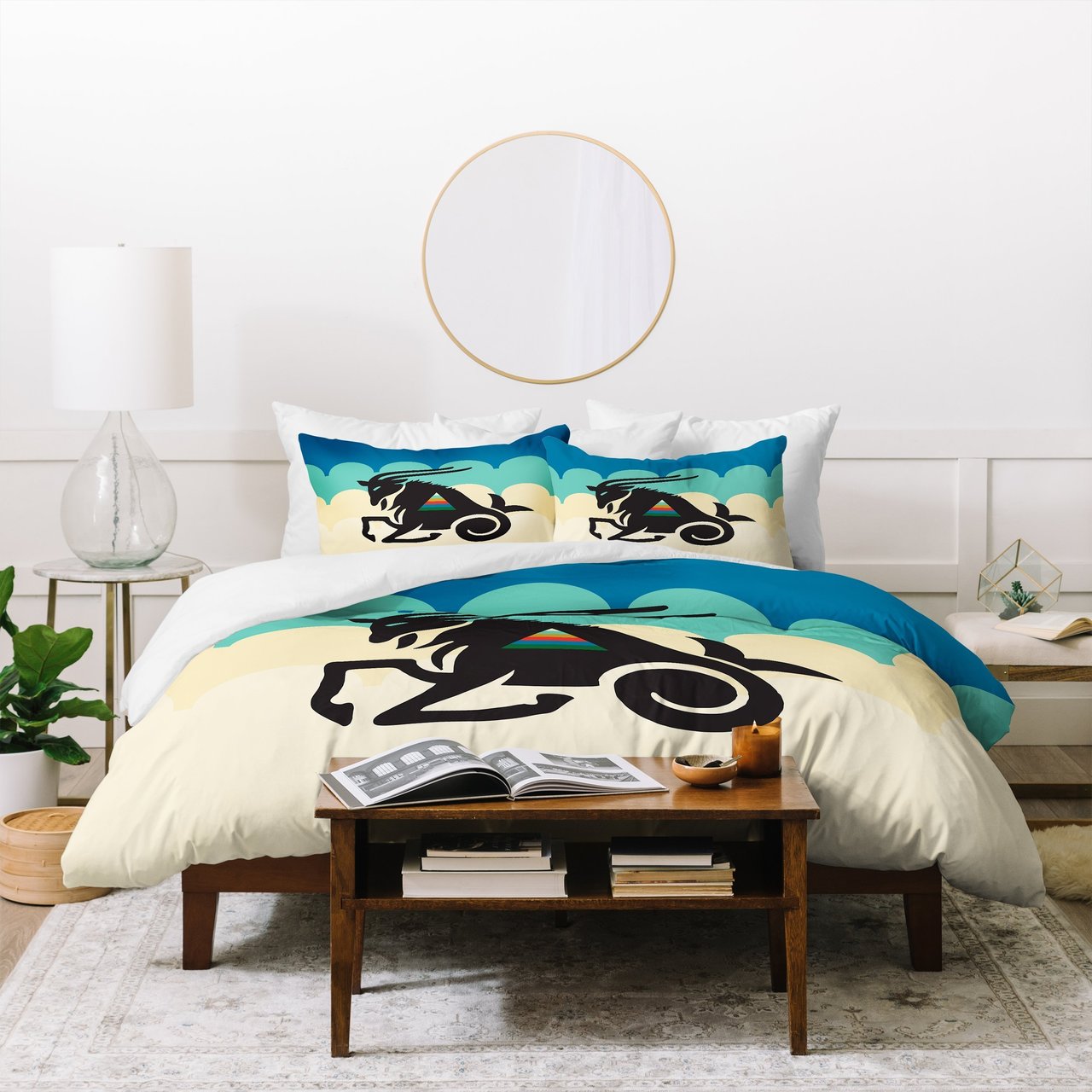 Holli Zollinger ZODIAC CAPRICORN Duvet Cover
