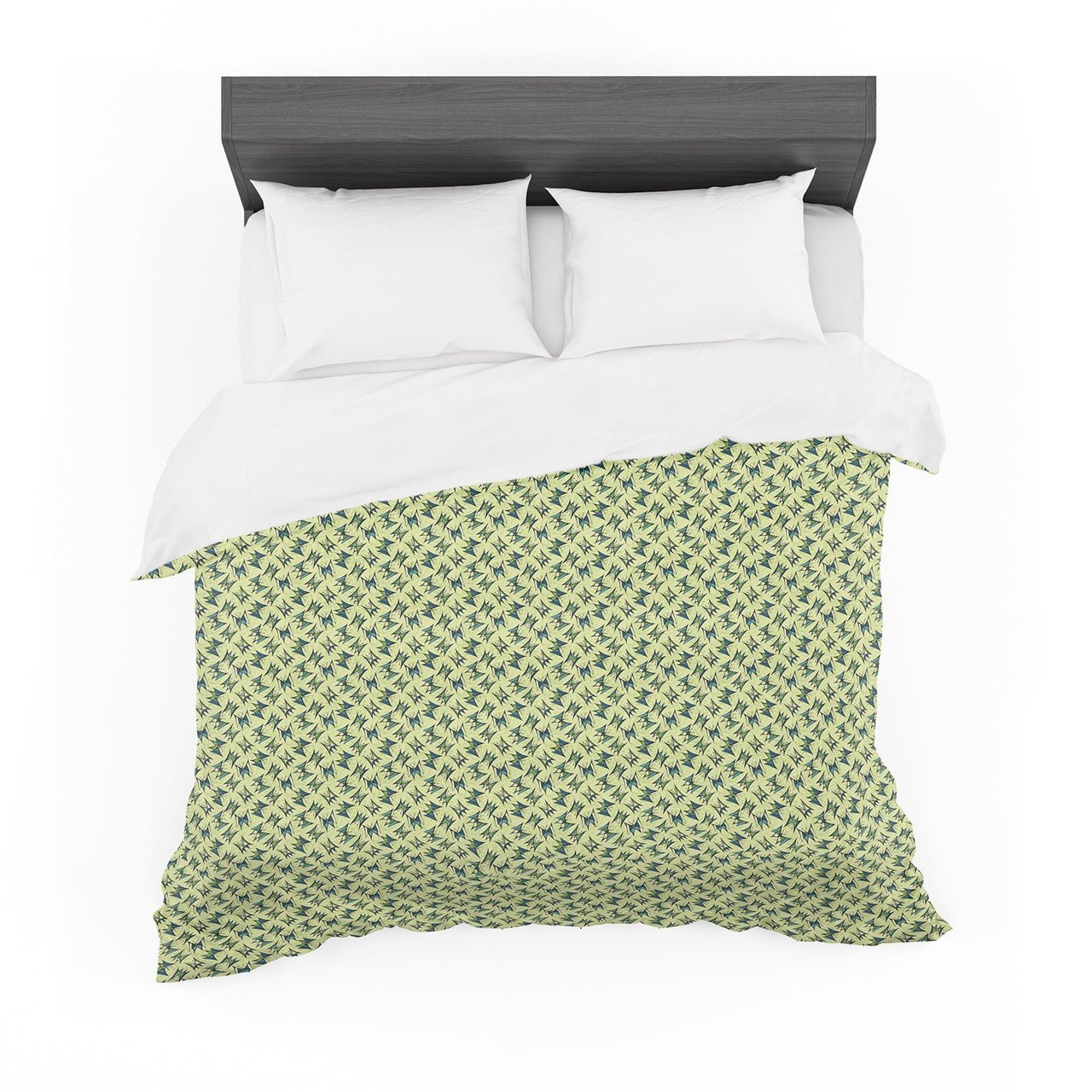 Holly Helgeson ‘Flutterby’ Yellow Lime Featherweight3D Customized Duvet Cover Bedding Sets