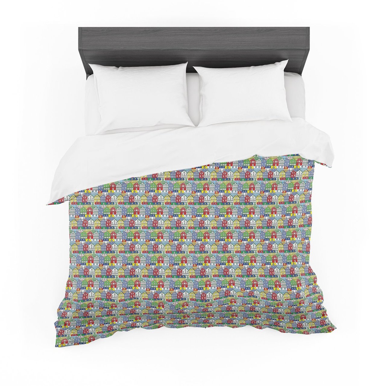 Holly Helgeson ‘Reykjavik’ Rainbow Pattern Featherweight3D Customized Duvet Cover Bedding Sets