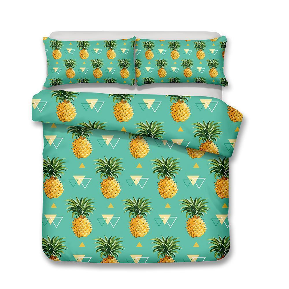 Home Decor Design Fruit Theme Pineapple Printet Bed Covers3D Customized Duvet Cover Bedding Sets
