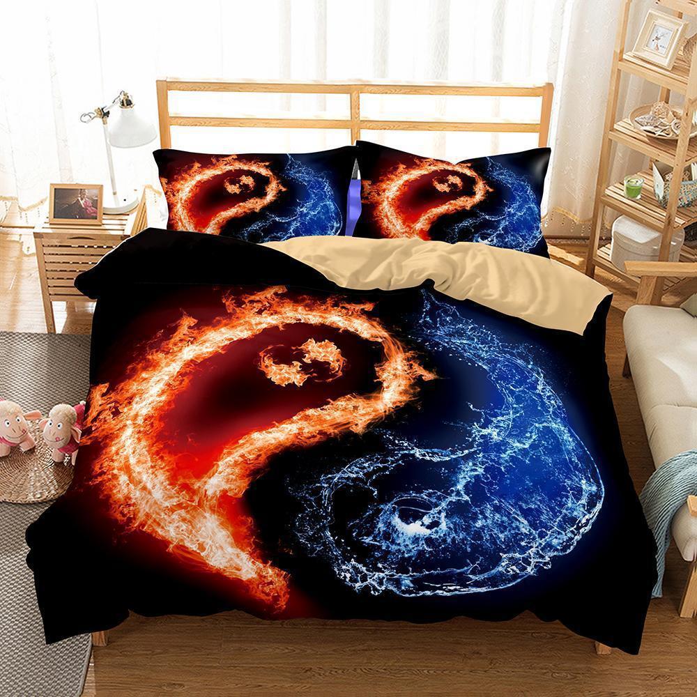 Home Decor Print Bedroom Yin and Yang Tai Chi Theme Quilt Covers3D Customized Duvet Cover Bedding Sets