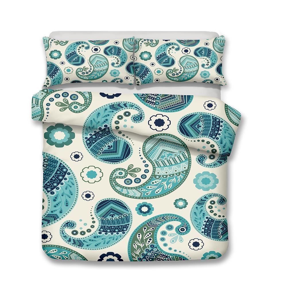 Home Decoration Design Bedding Bohemia Green Theme Bedding Sets Bohemian Comforter Bedspreads