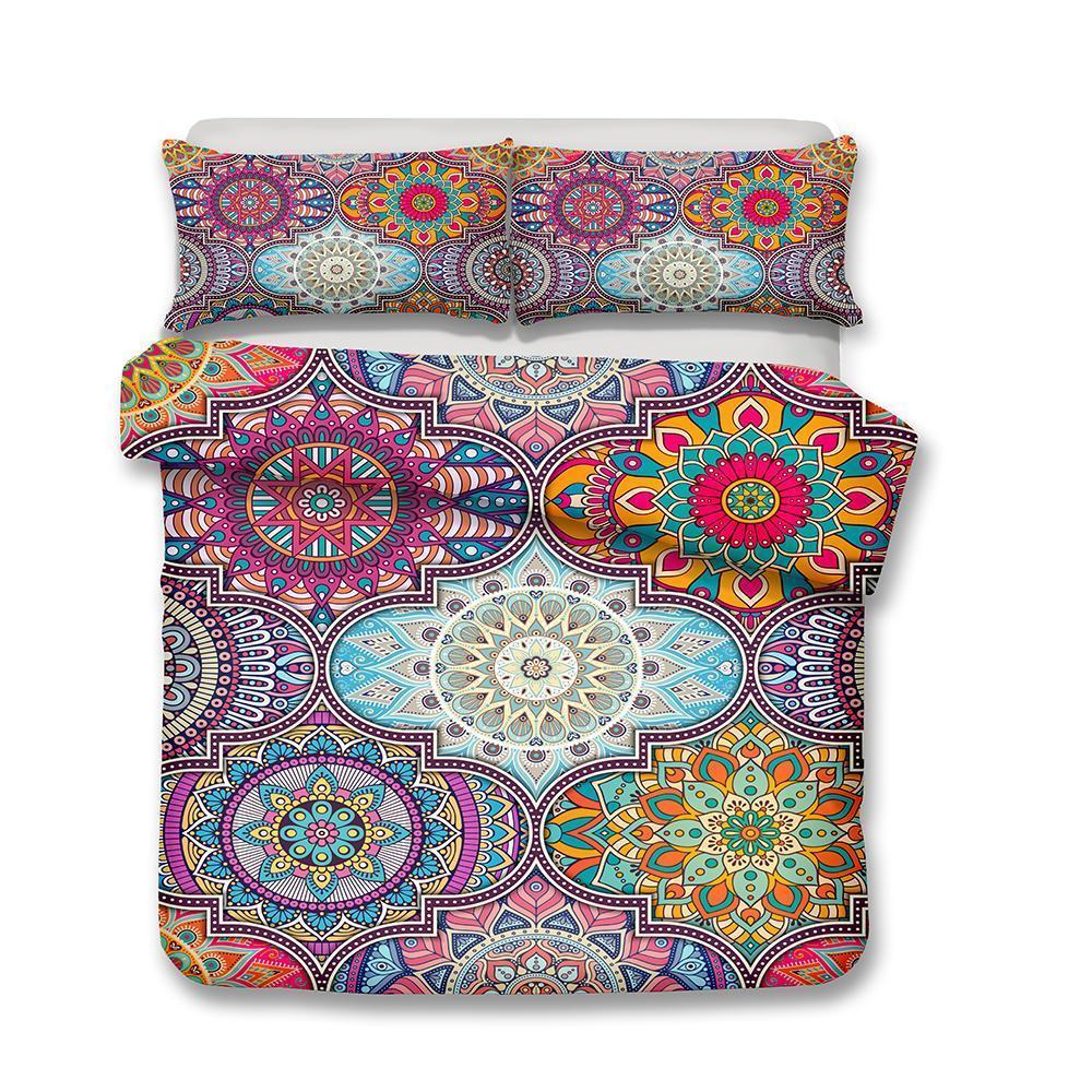 Home Decorations Design Art Print Bedroom Bohemia Colorful Theme Bohemian Comforter Boho Bedspreadss3D Customized Duvet Cover Bedding Sets